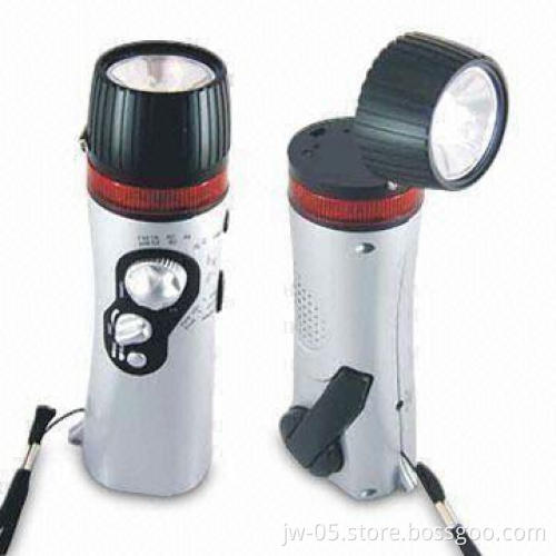 Dynamo Radio with 3LED Bright Torch and Siren/Alarm Function
